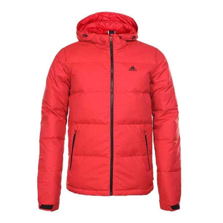 Adidas Adidas Down Jackets Men's Red Hooded Thickened Down Jacket