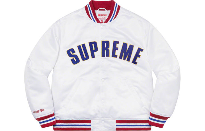 Supreme Supreme Mitchell & Ness Satin Varsity Jacket