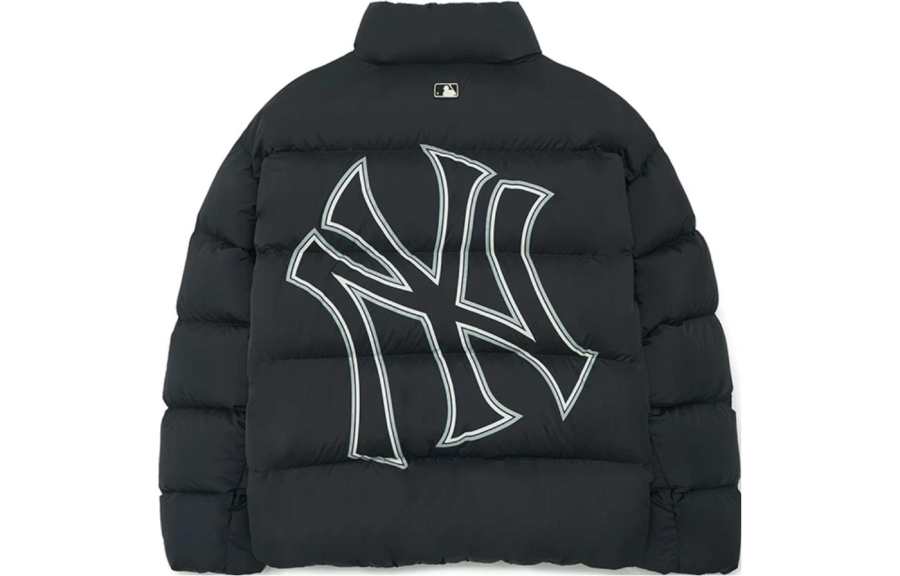 MLB MLB New York Yankees Down Jackets Unisex Black Stand Collar Moderate Quilted Down Jacket