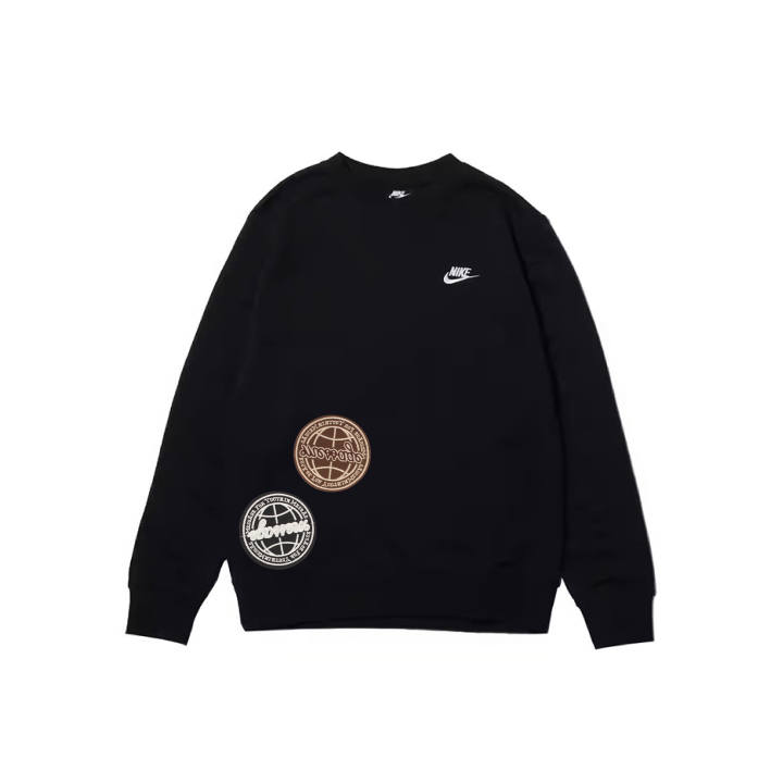 Nike Nike Sweatshirts Men's Black Crew Neck Moderate Regular