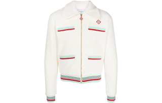 CASABLANCA Logo-patch Fleece Jacket