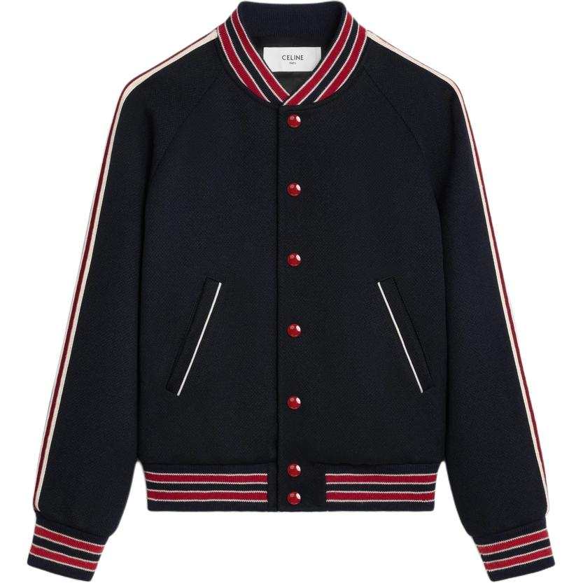 CELINE CELINE Button Up Teddy Jacket