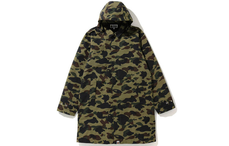 A BATHING APE Bape Gore Tex 1st Camo Long Hoodie Jacket Jacket