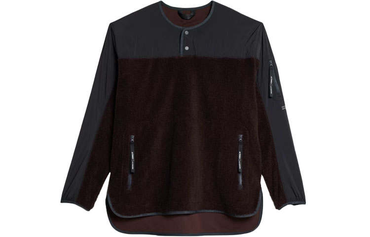 Adidas Adidas X And Wander Velvet Jackets Men's Contour Brown Crew Neck Moderate
