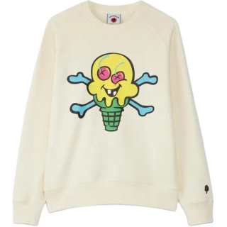 Ice Cream Sweatshirt Unisex Gray White