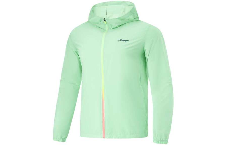 Li-Ning Li Ning Breathable UV Protection Sun Protection Clothing Men's Cooling Green