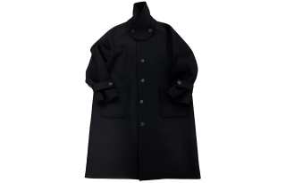 Undermycar Coats Men's Black Stand Collar Moderate