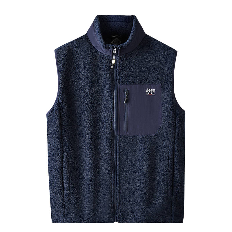 JEEP SPIRIT Vests Unisex Stand Collar Thickened Other