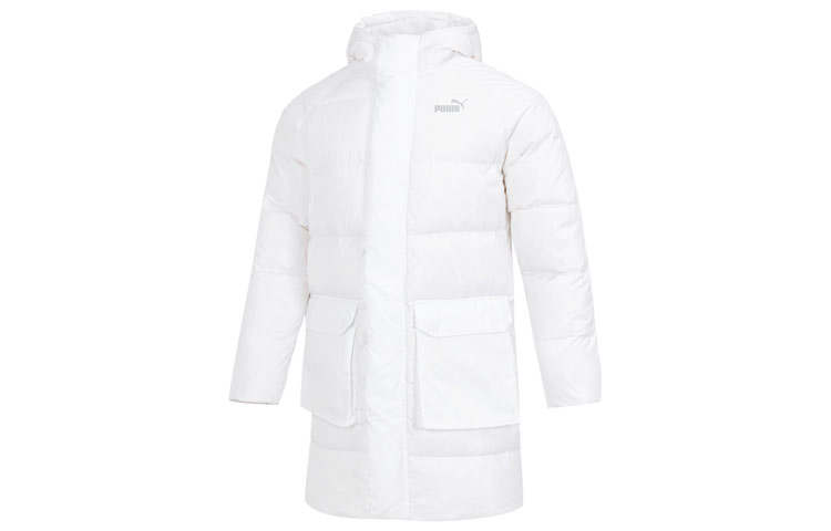 PUMA PUMA Down Jackets Men's White Hooded Moderate Other