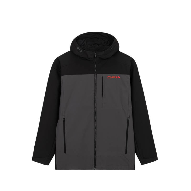 ANTA Anta Variety Training Collection Jackets & Coats Men's Basic Black/Smoke Black Gray