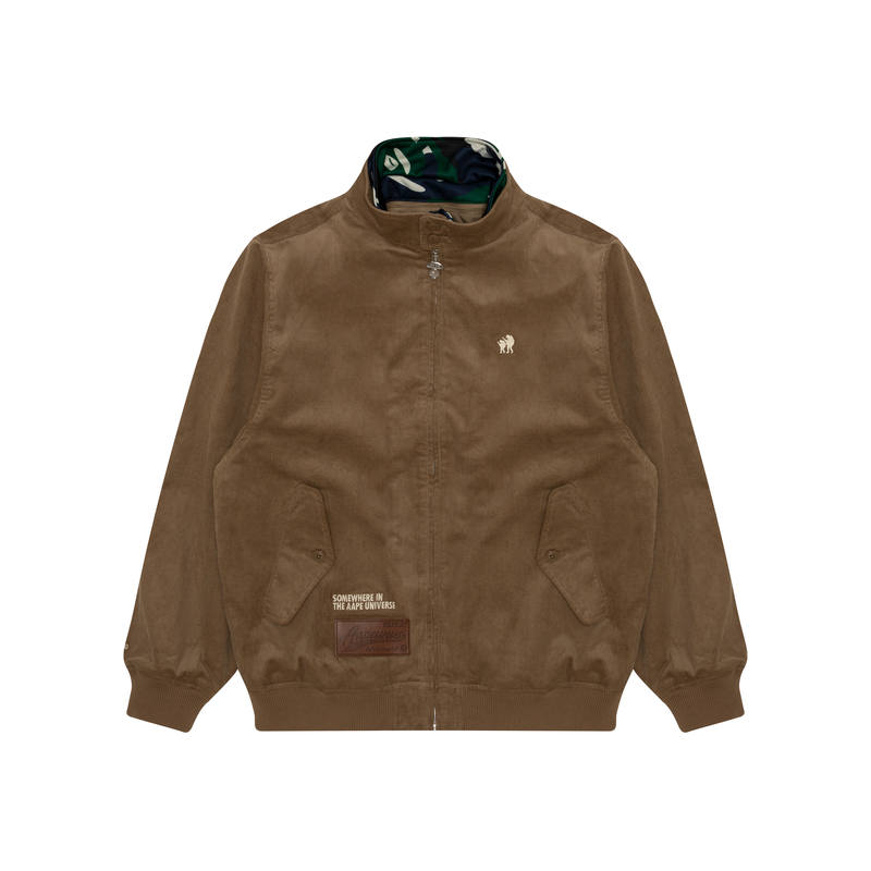Aape Aape logo-patch cotton bomber jacket