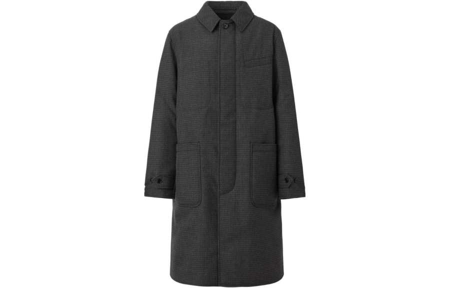 Burberry 【Previous Season】micro-check wool car coat