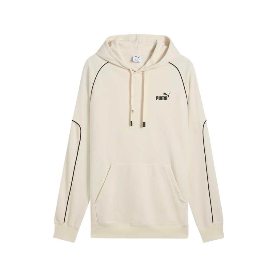 PUMA Sweatshirts Men's Beige Hooded Moderate Regular