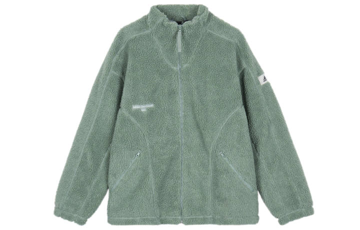 Adidas Adidas Lounge Jackets Unisex Dusty Green Stand Collar Moderate Other