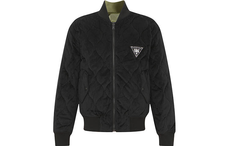 VERSACE JEANS COUTURE 【Previous Season】logo-patch quilted bomber jacket