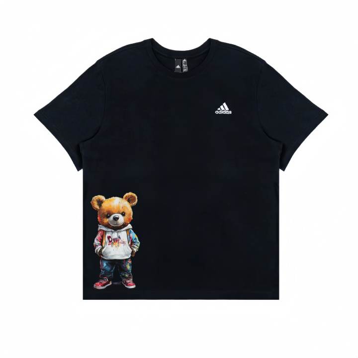 Adidas Adidas T Shirts Unisex Black Crew Neck Moderate Straight Fit