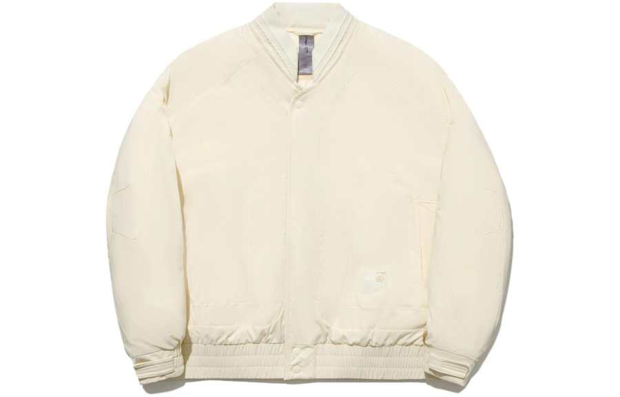 Li-Ning Li Ning X Jackie Chan Kung Fu Collection Down Jackets Men's Papyrus White Baseball Collar Moderate Down Jacket