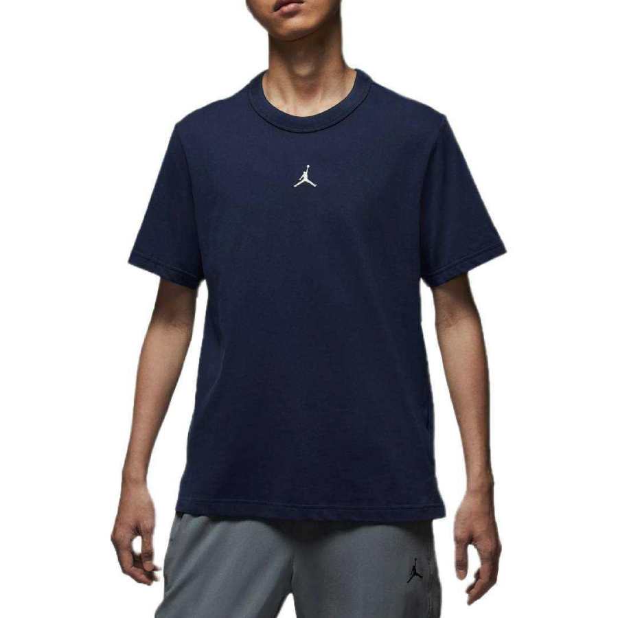 Jordan Jordan NIKE Jordan Dri FIT SportJumpman T Shirt Men's Dark Navy Blue/White