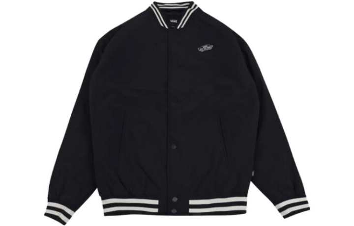 Vans Vans Puffer Jackets Unisex Black Baseball Collar Moderate
