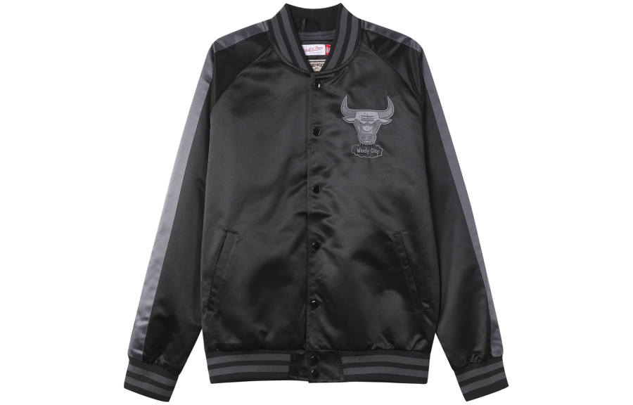 Mitchell Ness Mitchell Ness Baseball Jacket Unisex Black
