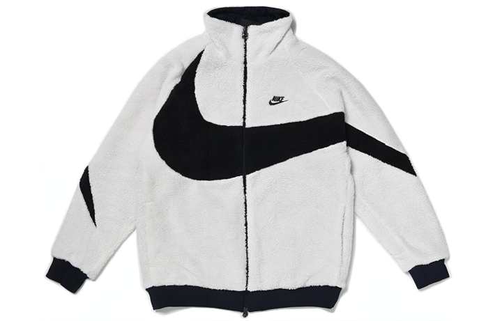 Nike Nike Big Swoosh Reversible Boa Jacket Asia Sizing White Black
