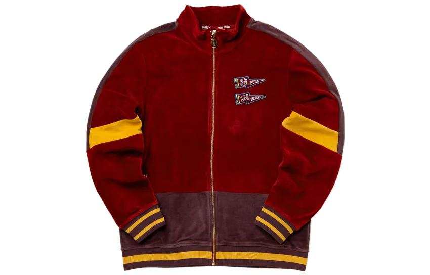 PUMA Jackets Men's Red Stand Collar Moderate Other