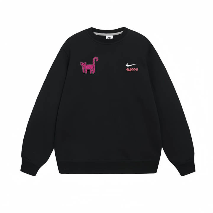 Nike Nike Sweatshirts Unisex Black Crew Neck Moderate Regular