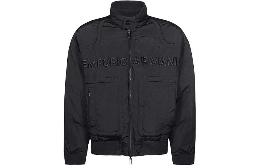 EMPORIO ARMANI Jackets Men's Stand Collar Moderate Other