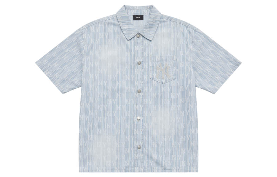 MLB MLB MONOGRAM SS25 Shirt Unisex Light Blue