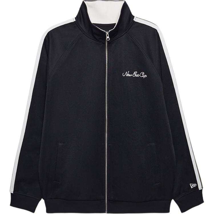 New Era Jackets Unisex Black Stand Collar Moderate Other