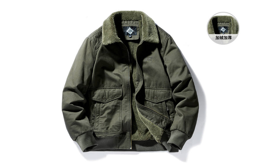 JEEP SPIRIT Jackets Men's Lapel Thickened Other