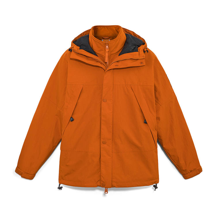 Timberland Breathable Waterproof Windproof Thermal Windbreaker Jacket Men's Tea Umber