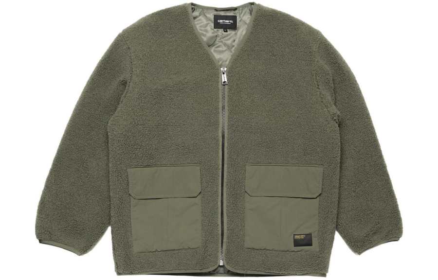 Carhartt WIP Devin Liner Shearling Zipped Padded Jacket
