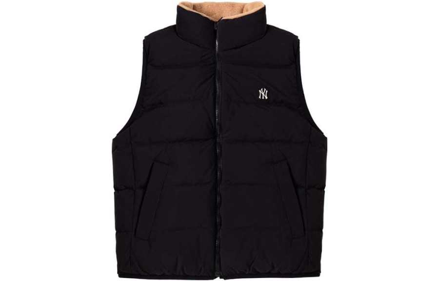 MLB MLB New York Yankees Down Vests Unisex Black Stand Collar Moderate Reversible