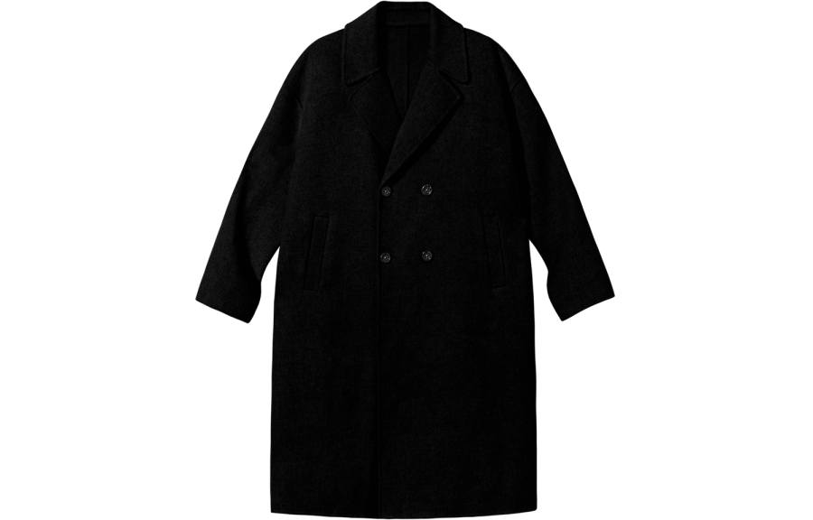 PSO Brand Coats Unisex Suit Collar Moderate Straight Fit