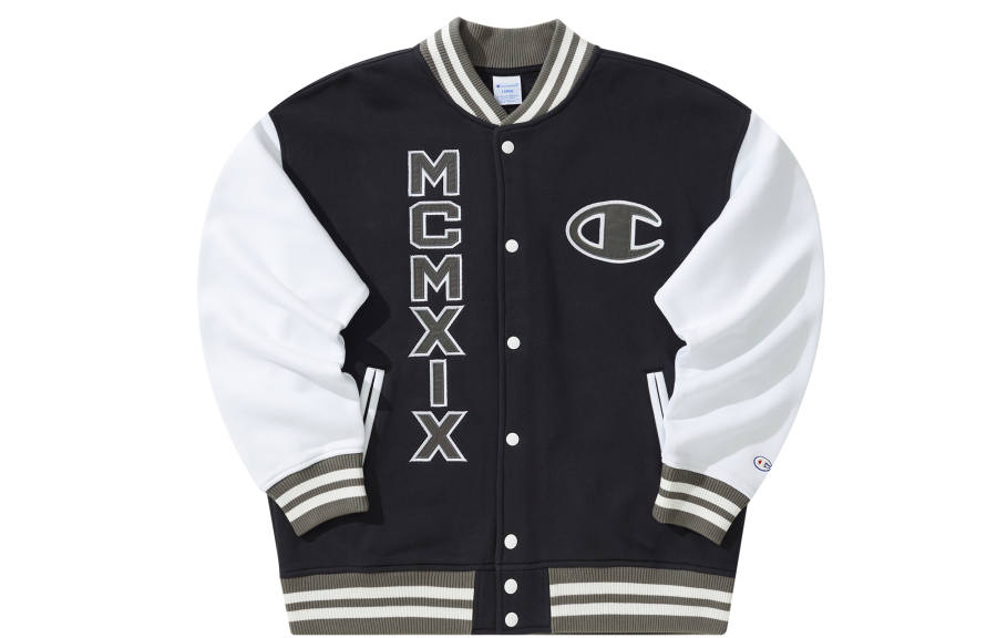 Champion Action Style Collection, Champion Letter Fleece Lined Jacket Sports Baseball Jacket Japan Version Unisex