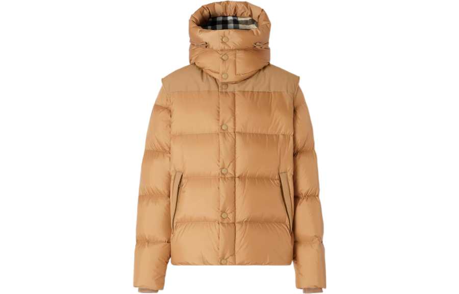 Burberry Detachable Sleeve Hooded Puffer Jacket