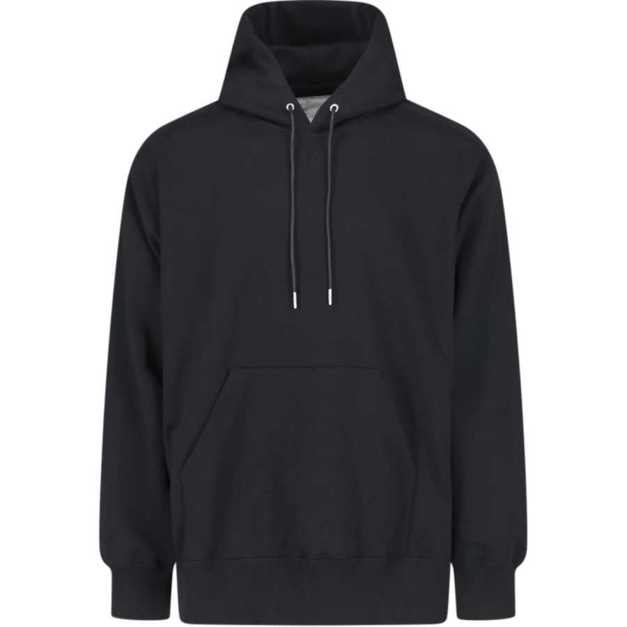 Sacai Sweatshirts Men's Black Hooded Moderate