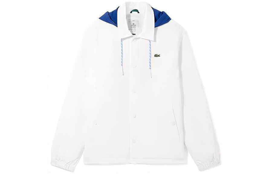 LACOSTE LACOSTE Jackets Unisex White Hooded Moderate Other