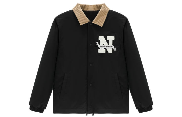 New Balance New Balance Velvet Jackets Men's Black Lapel Moderate