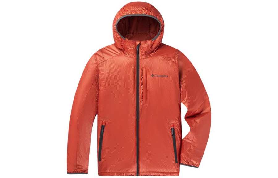 Columbia Puffer Jacket Men's Orange Red