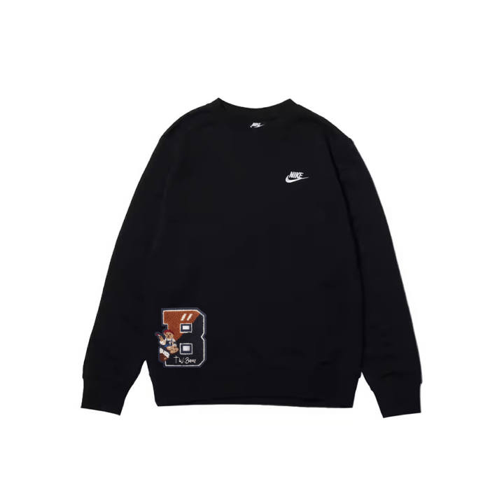Nike Nike Sweatshirts Men's Black Crew Neck Moderate Regular