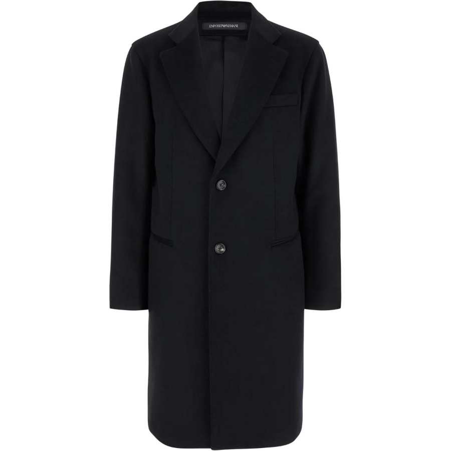 EMPORIO ARMANI Single Breasted Long Sleeved Coat