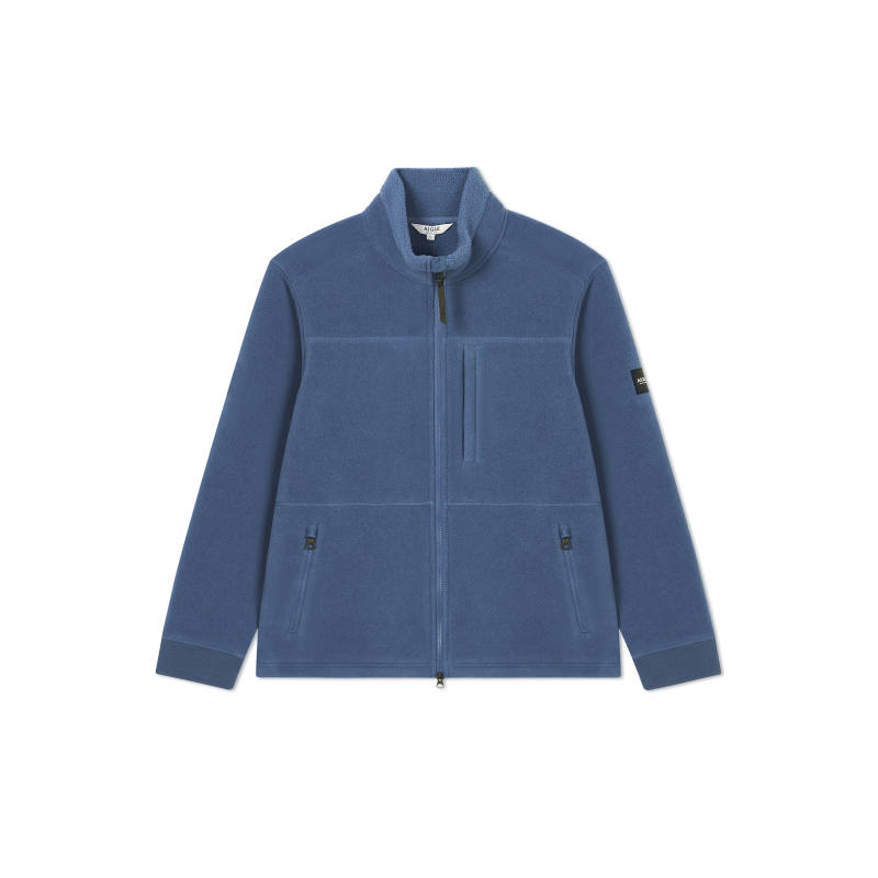 AIGLE Velvet feel Coat Men's Mineral Blue
