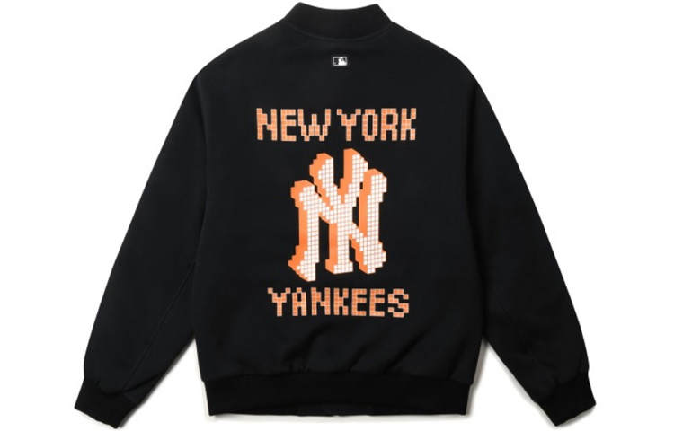 MLB New York Yankees Baseball Jerseys Unisex Black Baseball Collar Moderate Straight Fit