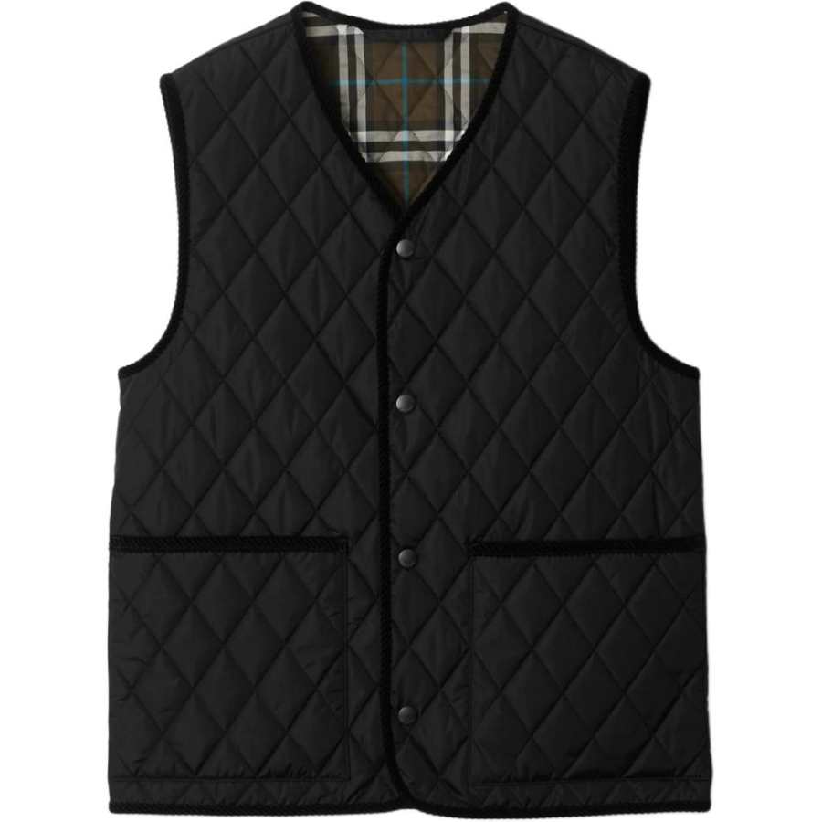 Burberry Tiverton Sleeveless Straight-Hem Gilet