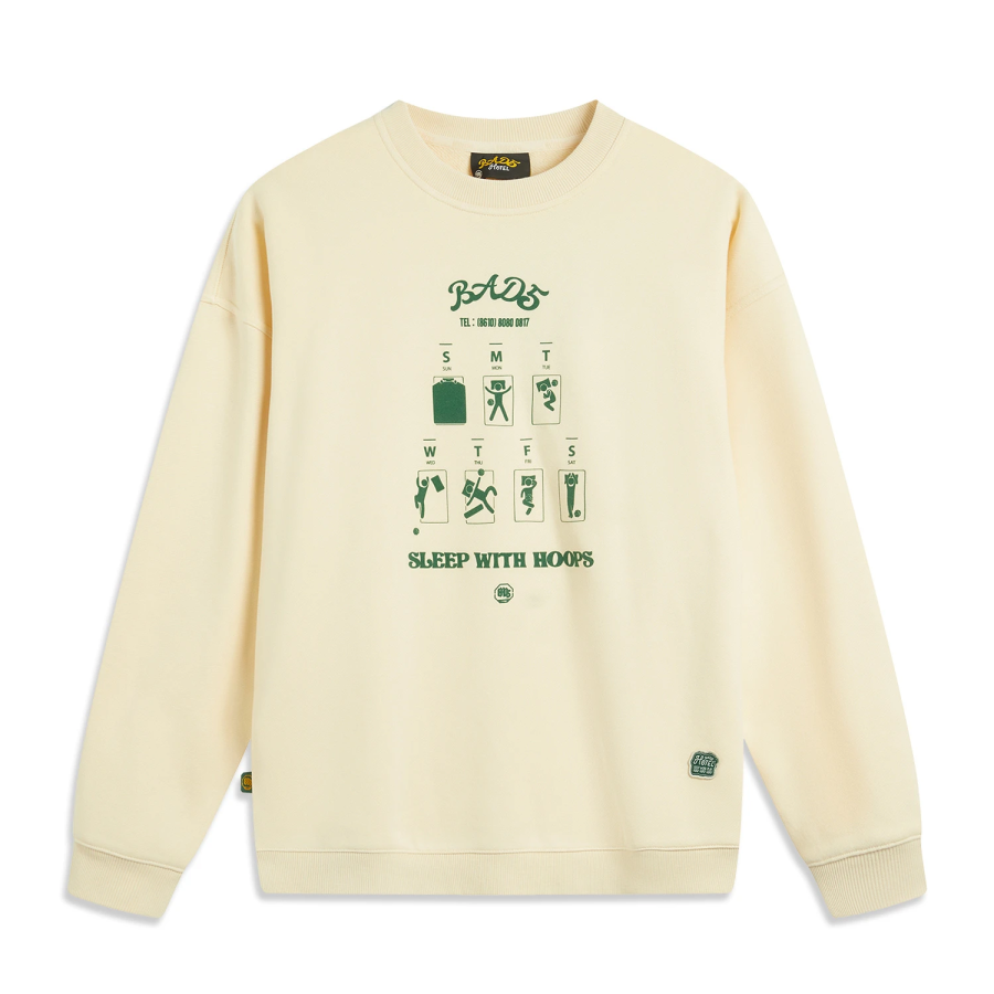 Li-Ning Li Ning Basketball Collection BadFive Collection Sweatshirt Men's Pudding Yellow