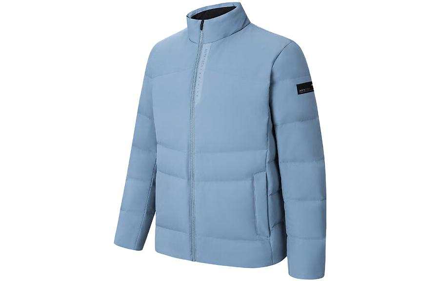 ANTA Variety Training Collection Down Jackets Men's Vintage Wall Gray Stand Collar Moderate Down Jacket