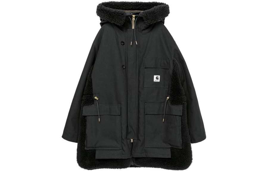 Sacai x Carhartt WIP Sacai X Carhartt WIP FW23 Collaboration Collection FW23 Puffer Jacket Unisex Black