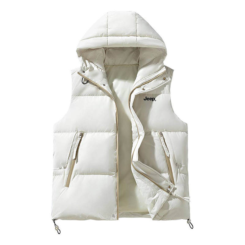 Jeep Vests Unisex Hooded Non Detachable Thickened Urban Techwear
